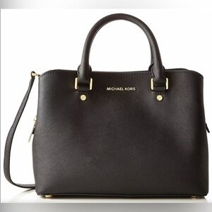 MICHAEL KORS Savannah Saffiano Leather Satchel Purse